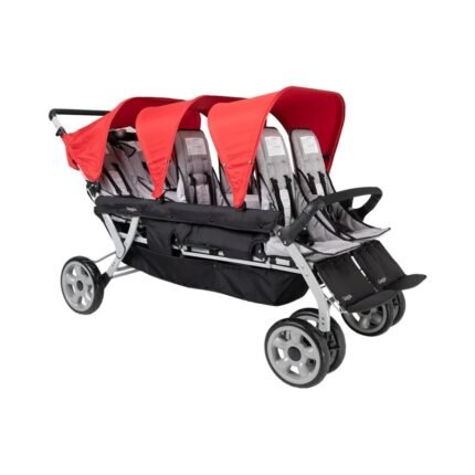 Triple Seat Baby Stroller Wagon with Canopies EaseOver Family Travel